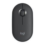 Logitech Pebble Cobblestone Shape Thin 3-keys 1000DPI Mute Wireless Bluetooth Optical Mouse, Wireless Range: 10m