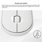 Logitech Pebble Cobblestone Shape Thin 3-keys 1000DPI Mute Wireless Bluetooth Optical Mouse, Wireless Range: 10m
