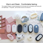 Logitech Pebble Cobblestone Shape Thin 3-keys 1000DPI Mute Wireless Bluetooth Optical Mouse, Wireless Range: 10m