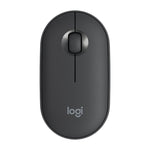 Logitech Pebble Cobblestone Shape Thin 3-keys 1000DPI Mute Wireless Bluetooth Optical Mouse, Wireless Range: 10m