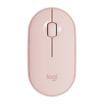 Logitech Pebble Cobblestone Shape Thin 3-keys 1000DPI Mute Wireless Bluetooth Optical Mouse, Wireless Range: 10m