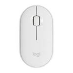 Logitech Pebble Cobblestone Shape Thin 3-keys 1000DPI Mute Wireless Bluetooth Optical Mouse, Wireless Range: 10m