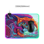 Computer Monster Pattern Illuminated Mouse Pad, Size: 35 x 25 x 0.4cm, 35 x 25 x 0.4cm