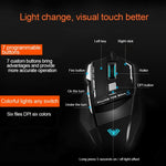 AULA Series SoulKiller II Colourful Light 7D Optical Competitive USB Wired Game Mouse, Maximum Resolution of 3500 DPI, SoulKiller II(B)