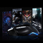 AULA Series SoulKiller II Colourful Light 7D Optical Competitive USB Wired Game Mouse, Maximum Resolution of 3500 DPI, SoulKiller II(B)