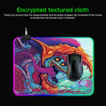Computer Monster Pattern Illuminated Mouse Pad, Size: 90 x 40 x 0.4cm, 90 x 40 x 0.4cm