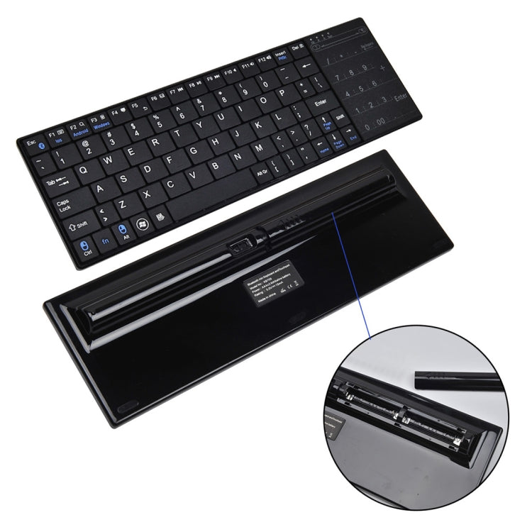 K-07 ABS Wireless Chargeable Bluetooth Touch Keyboard, K-07