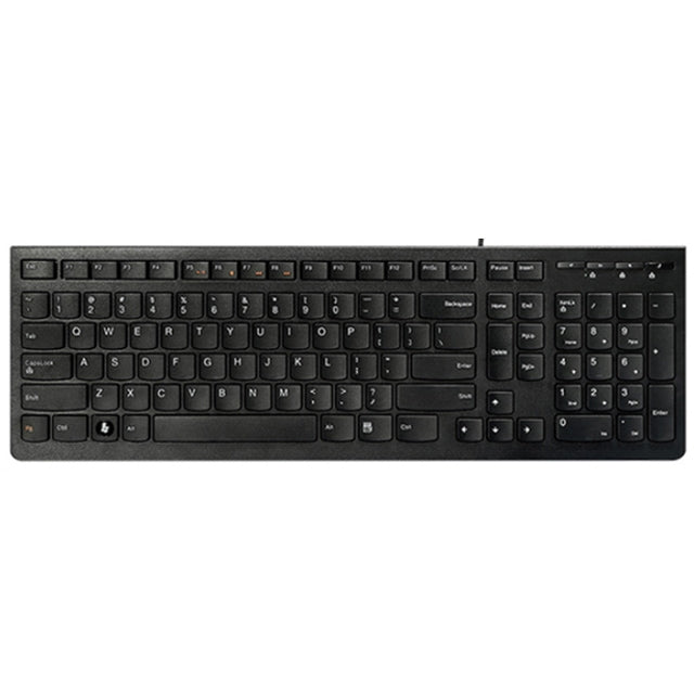 Lenovo K5819 Office Simple Ultra-thin Wired Keyboard, K5819 (Black)