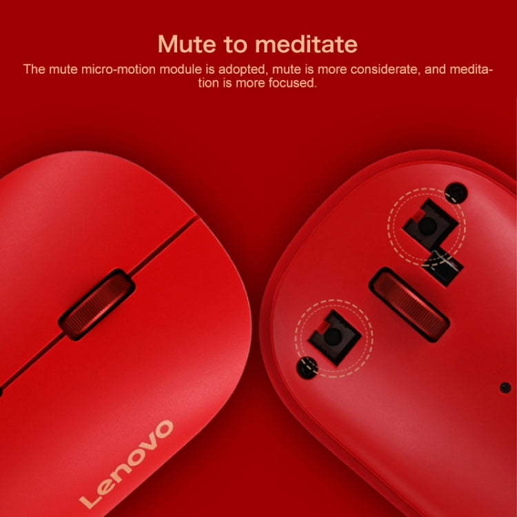 Lenovo Air Handle Lightweight Portable Mute Wireless Mouse, Blessing Mouse Version, Wireless Mouse, Blessing Mouse Version
