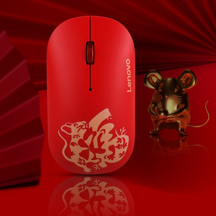 Lenovo Air Handle Lightweight Portable Mute Wireless Mouse, Blessing Mouse Version, Wireless Mouse, Blessing Mouse Version