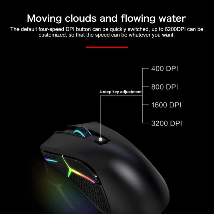 Lenovo HEADSHOT Gaming Engine Game Wired Mouse, HEADSHOT