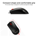 Lenovo M120 Pro Fashion Office Red Dot Wired Mouse, M120 Pro Wired Mouse