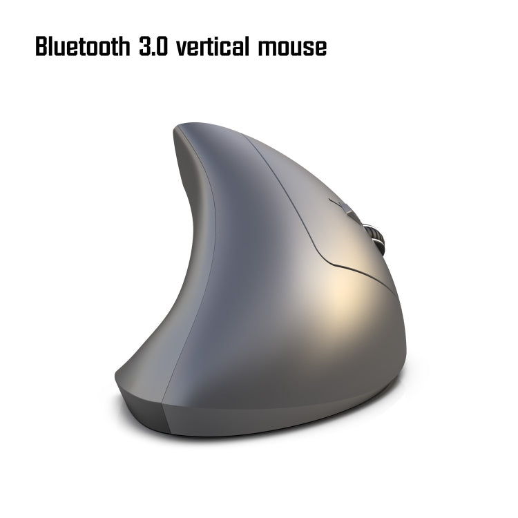 HXSJ T29 Bluetooth 3.0 Wireless Bluetooth 6-Keys 2400 DPI Adjustable Ergonomics Optical Vertical Mouse, 6 Buttons T29 Grey