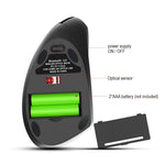 HXSJ T29 Bluetooth 3.0 Wireless Bluetooth 6-Keys 2400 DPI Adjustable Ergonomics Optical Vertical Mouse, 6 Buttons T29 Grey