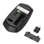 ماوس بصري لاسلكي قابل للتعديل بثلاث سرعات بدقة 1600 DPI مع 4 أزرار من MCSaite MC-369AG USB-C / Type-C