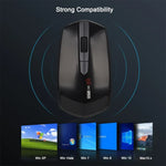 ماوس بصري لاسلكي قابل للتعديل بثلاث سرعات بدقة 1600 DPI مع 4 أزرار من MCSaite MC-369AG USB-C / Type-C