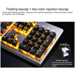 YINDIAO K002 USB Wired Mechanical Feel Sound Control RGB Backlight Keyboard + Optical Silent Mouse + Headset Set, Sound Control Backlight / Silent / Black