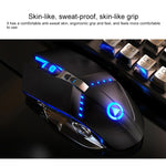 YINDIAO K002 USB Wired Mechanical Feel Sound Control RGB Backlight Keyboard + Optical Silent Mouse + Headset Set, Sound Control Backlight / Silent / Black
