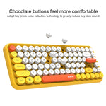 Ajazz 308I Tablet Mobile Phone Computer Household Office Wireless Keyboard, Black