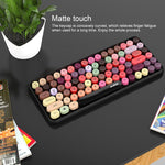 Ajazz 308I Tablet Mobile Phone Computer Household Office Wireless Keyboard, Black