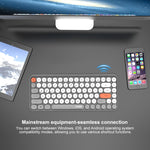 Ajazz 308I 84 Keys Tablet Mobile Phone Computer Household Office Bluetooth Keyboard, Yellow