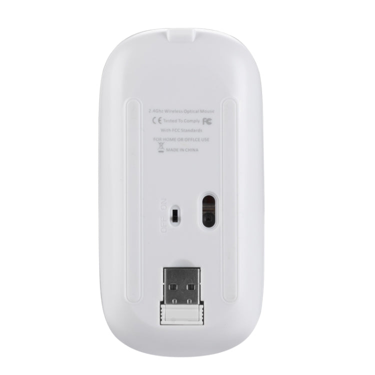 HXSJ M80 2.4GHz Wireless 1600DPI Three-speed Adjustable Optical Mute Mouse, Silver, White, Black, Grey, Gold, Rose Gold