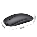 HXSJ M80 2.4GHz Wireless 1600DPI Three-speed Adjustable Optical Mute Mouse, Black, Grey, Gold, Rose Gold, Silver, White