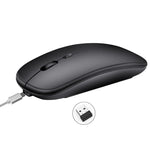 HXSJ M80 2.4GHz Wireless 1600DPI Three-speed Adjustable Optical Mute Mouse, Black, Grey, Gold, Rose Gold, Silver, White