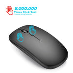 HXSJ M80 2.4GHz Wireless 1600DPI Three-speed Adjustable Optical Mute Mouse, Silver, White, Black, Grey, Gold, Rose Gold