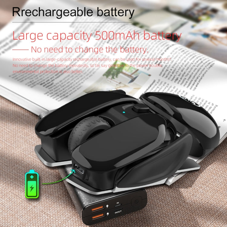 HXSJ T37 2.4GHz 1600dpi 3-modes Adjustable Wireless Mute Mouse, T37 Pink