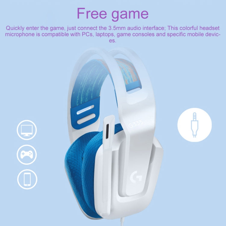 Logitech G335 Foldable Wired Gaming Headset with Microphone