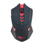 ET X-08 7-keys 2400DPI 2.4G Wireless Mute Gaming Mouse with USB Receiver & Colorful Backlight