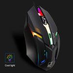Chasing Leopard K2 USB LED Backlight 1600DPI Three-speed Adjustable Wired Optical Gaming Mouse, Length: 1.3m, K2