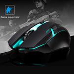 Chasing Leopard K2 USB LED Backlight 1600DPI Three-speed Adjustable Wired Optical Gaming Mouse, Length: 1.3m, K2