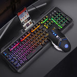 YINDIAO V2 Silent Mechanical Feel Gaming Keyboard Mouse Set