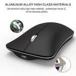 HXSJ T23 Bluetooth 5.0 + Bluetooth 3.0 + 2.4GHz Wireless Three Modes 4-Keys 1600 DPI Adjustable Ergonomics Optical Mouse, T23 Black