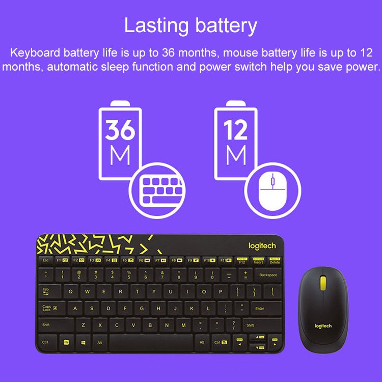 Logitech MK240 Nano Wireless Keyboard and Mouse Set