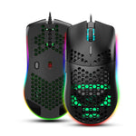 HXSJ J900 6 Keys RGB Lighting Programmable Gaming Wired Mouse (White), J900(Black), J900(White)