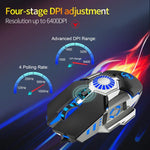HXSJ J700 Colorful Lighting Programmable E-sports Gaming Wired Mouse, J700