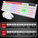 SHIPADOO D280 Wired RGB Backlight Mechanical Feel Suspension Keyboard + 3D Cool Mouse Kit for Laptop, PC, RGB Backlight