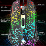 مجموعة لوحة مفاتيح وفأرة ألعاب سلكية SHIPADOO D620 بإضاءة RGB خلفية مكسورة اللون مع 104 مفتاح للحاسوب المحمول والكمبيوتر