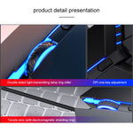 YINDIAO 6 Keys Gaming Office USB Mute Mechanical Wired Mouse, Mute Mouse(Black)