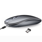 HXSJ M90 2.4GHz Ultrathin Mute Rechargeable Dual Mode Wireless Bluetooth Notebook PC Mouse