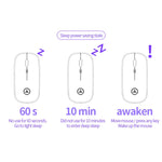 YINDIAO A2 2.4GHz 1600DPI 3-modes Adjustable Wireless Silent Mouse, Battery Powered, Battery ver.