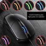 YINDIAO G2 1000DPI 3-keys RGB Light Wired Business Mouse