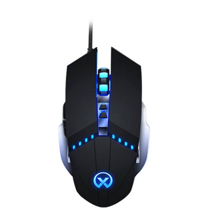 GM20 3200DPI 4-modes Adjustable 7-keys RGB Light Wired Gaming Mouse, GM20 Black, GM20 White