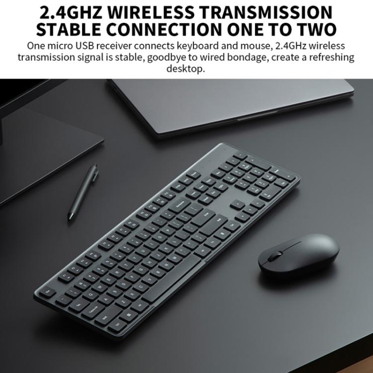 Original Xiaomi 2.4GHz Wireless Keyboard + Mouse Set for Notebook Desktop Laptop, Gen2