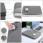 11.6 inch Universal Fashion Soft Laptop Denim Bags Portable Zipper Notebook Laptop Case Pouch for MacBook Air, Lenovo and other Laptops, Size: 32.2x21.8x2cm, 11.6 inch Purple, 11.6 inch Magenta, 11.6 inch Blue, 11.6 inch Grey, 11.6 inch Dark Blue      ...
