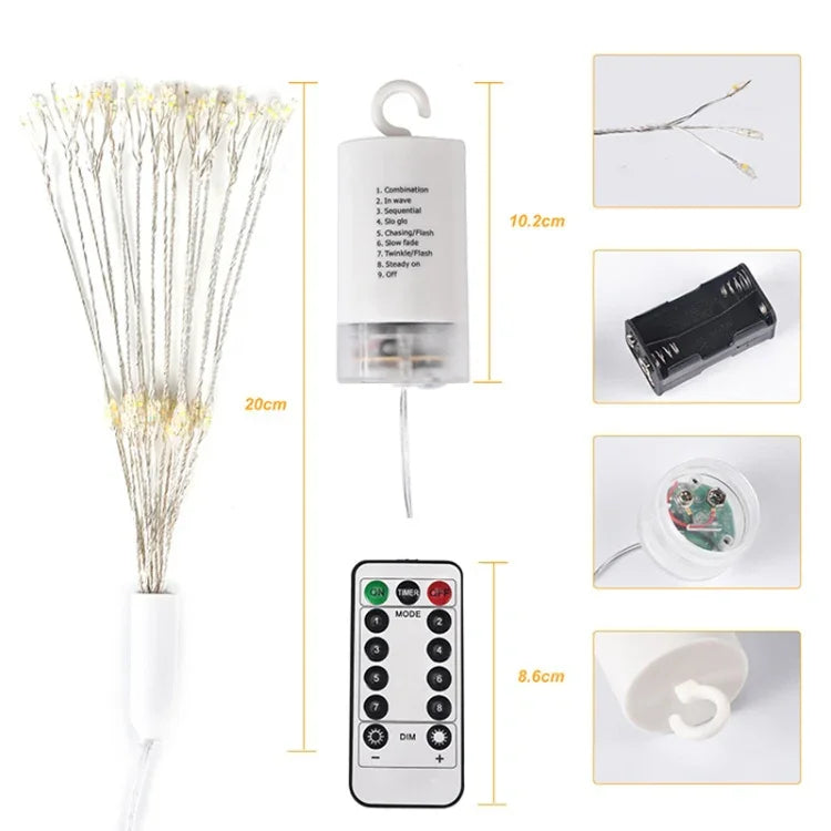 150 LEDs Batteries Box LED Decorative Light with Remote Control, 30CM Colorful Light, 30CM White Light, 30CM Warm White