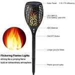 96 LED Solar Flame Light Outdoor Garden Lawn Light Garden Landscape Torch Light